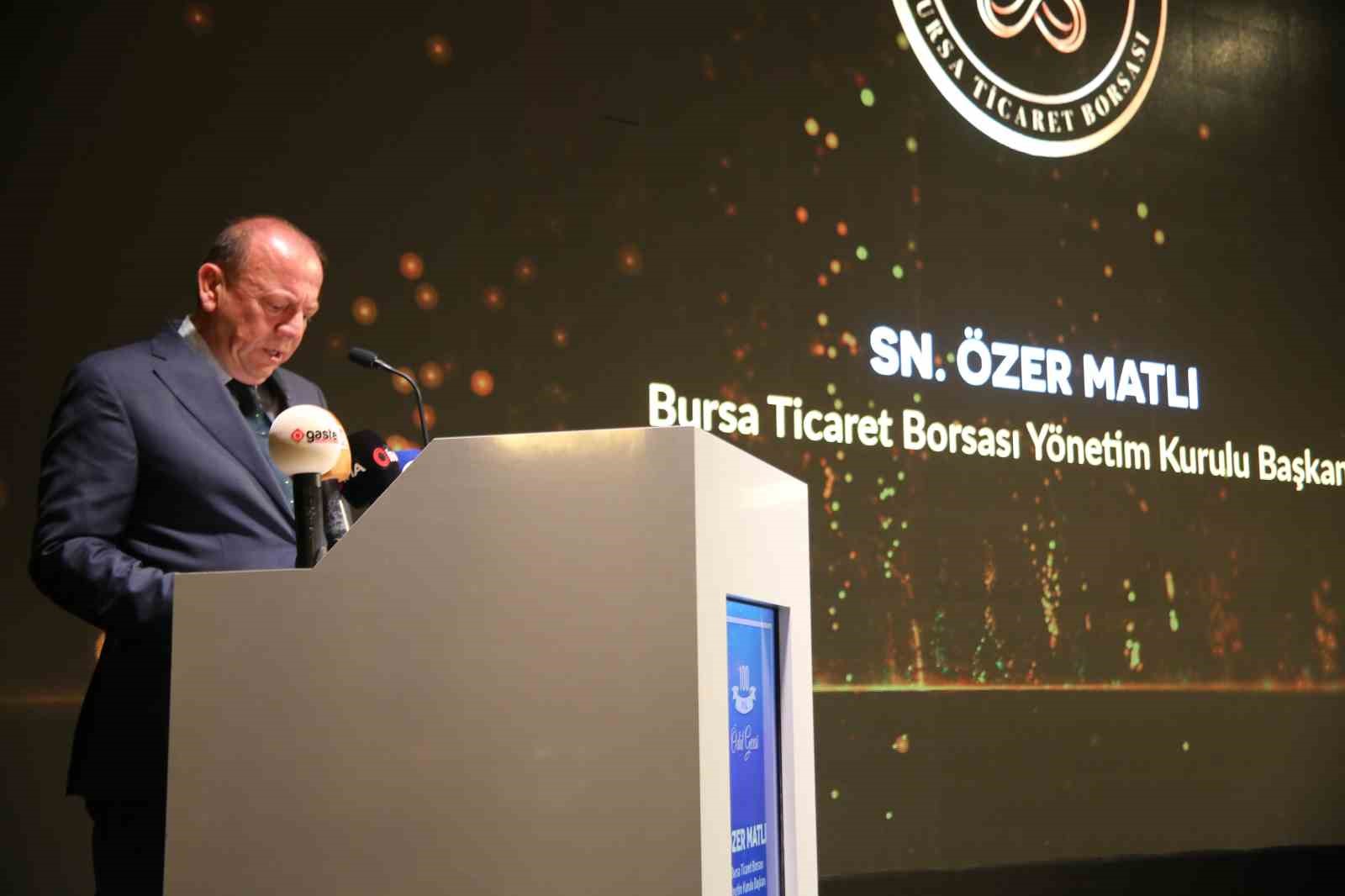 Bursa Ticaret Borsası 100. yıl ödül töreni düzenledi
