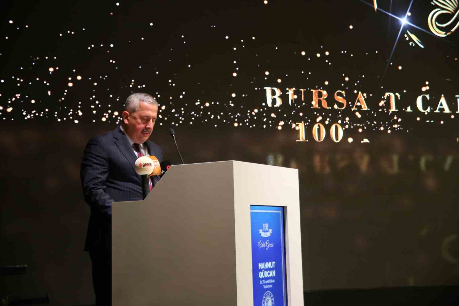 Bursa Ticaret Borsası 100. yıl ödül töreni düzenledi
