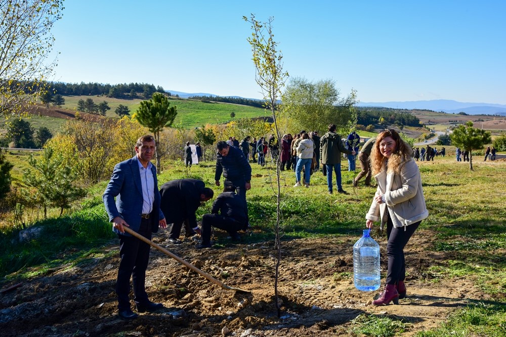 Kastamonu Üniversitesi’nde 100 fidan dikildi
