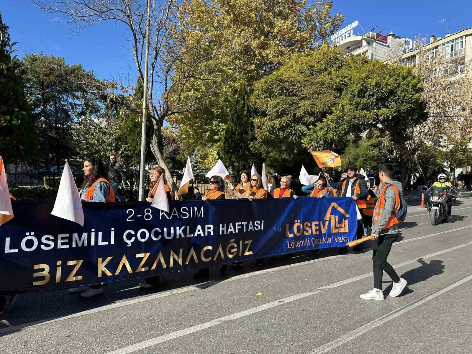 Kırklareli’nde kösemi farkındalığı için yürüdüler
