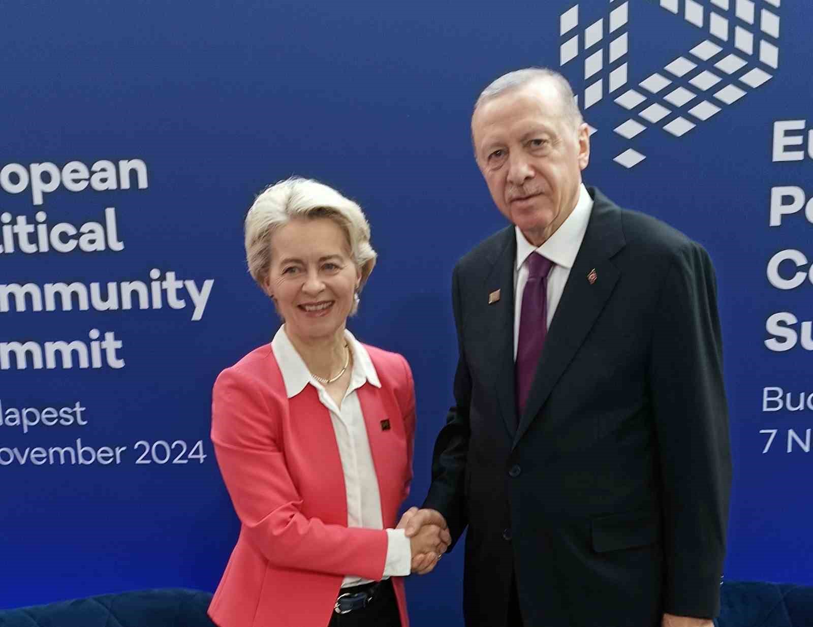 Cumhurbaşkanı Erdoğan, Avrupa Komisyonu Başkanı von der Leyen ile görüştü
