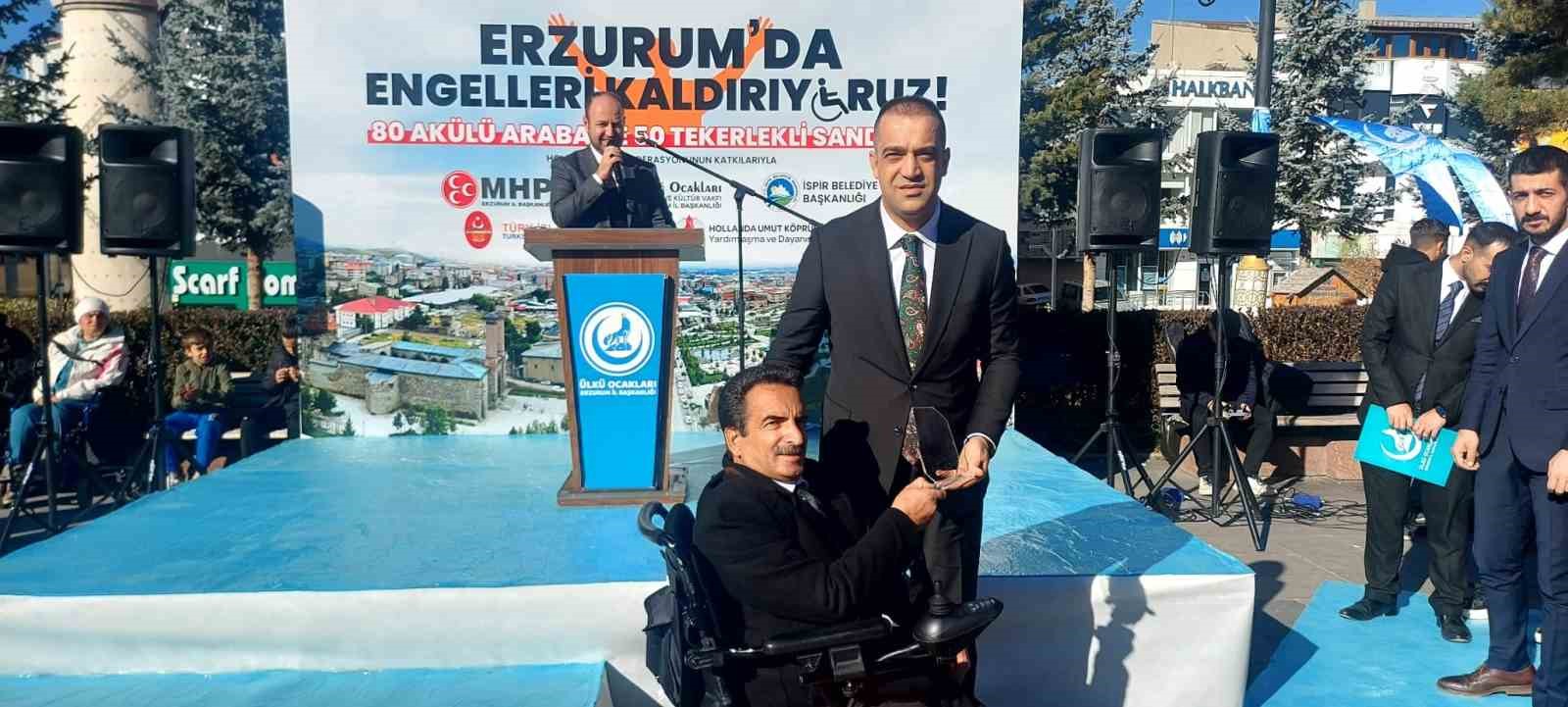 Erzurum’da “Engelleri Kaldırıyoruz” diye yola çıktılar
