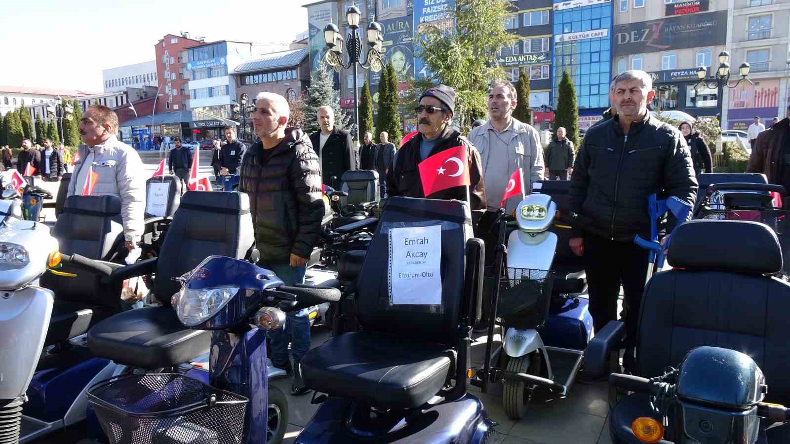 Erzurum’da “Engelleri Kaldırıyoruz” diye yola çıktılar
