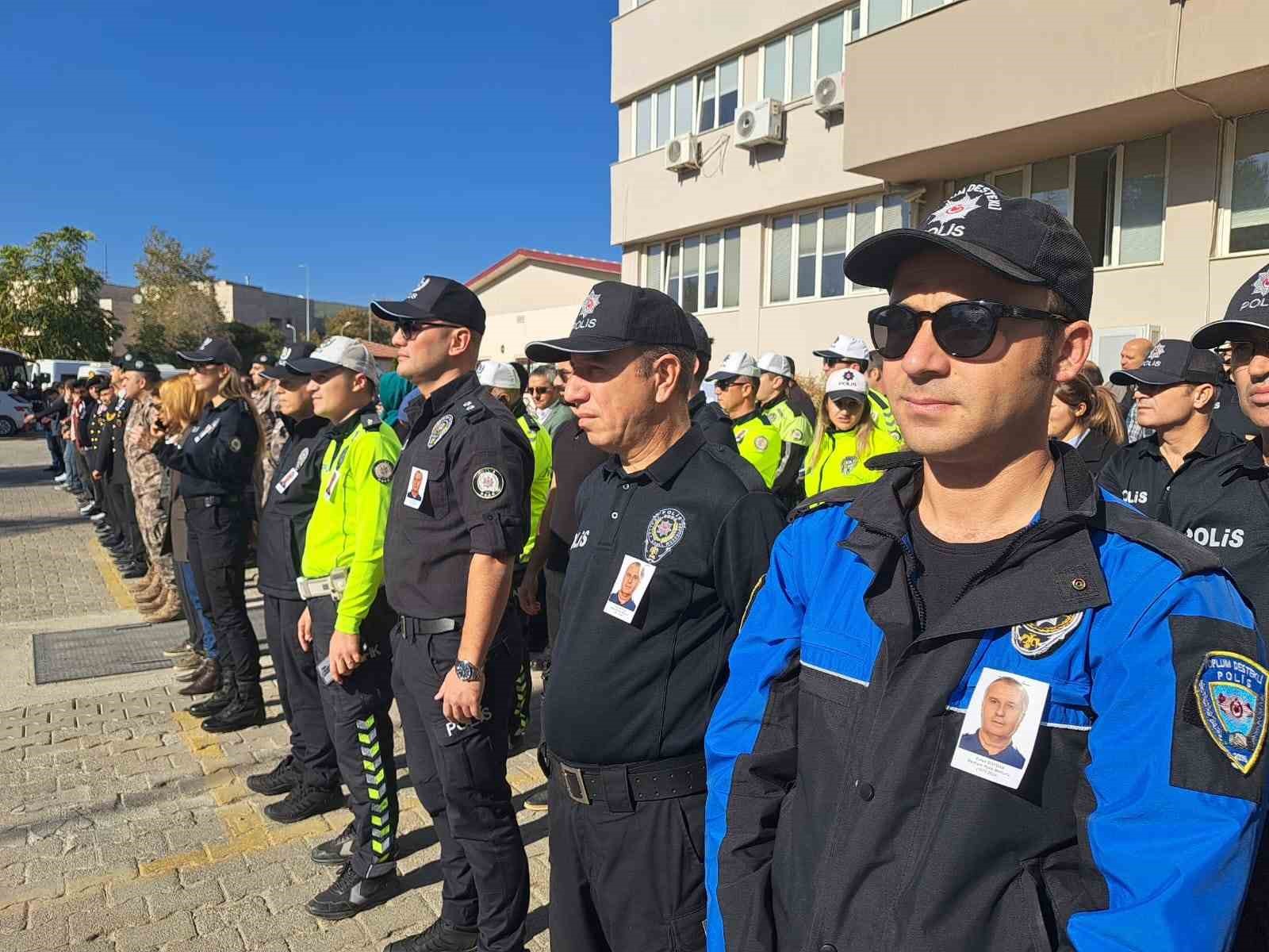 Muğla’da hayatını kaybeden polis memuru için tören düzenlendi
