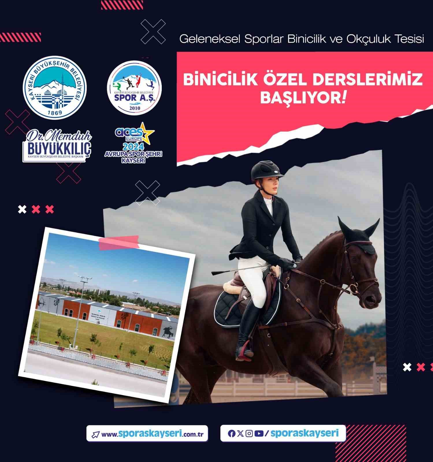 Büyükşehir’in binicilik eğitimleri özel derslerle devam ediyor
