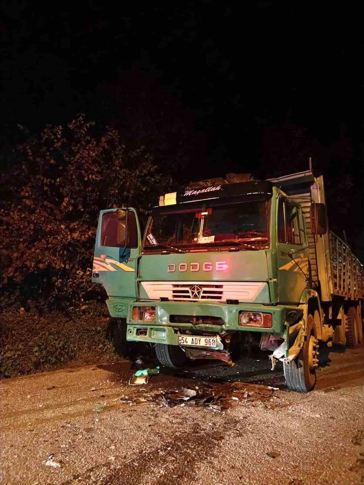 Kamyon ile çarpışan otomobilin sürücüsü hayatını kaybetti
