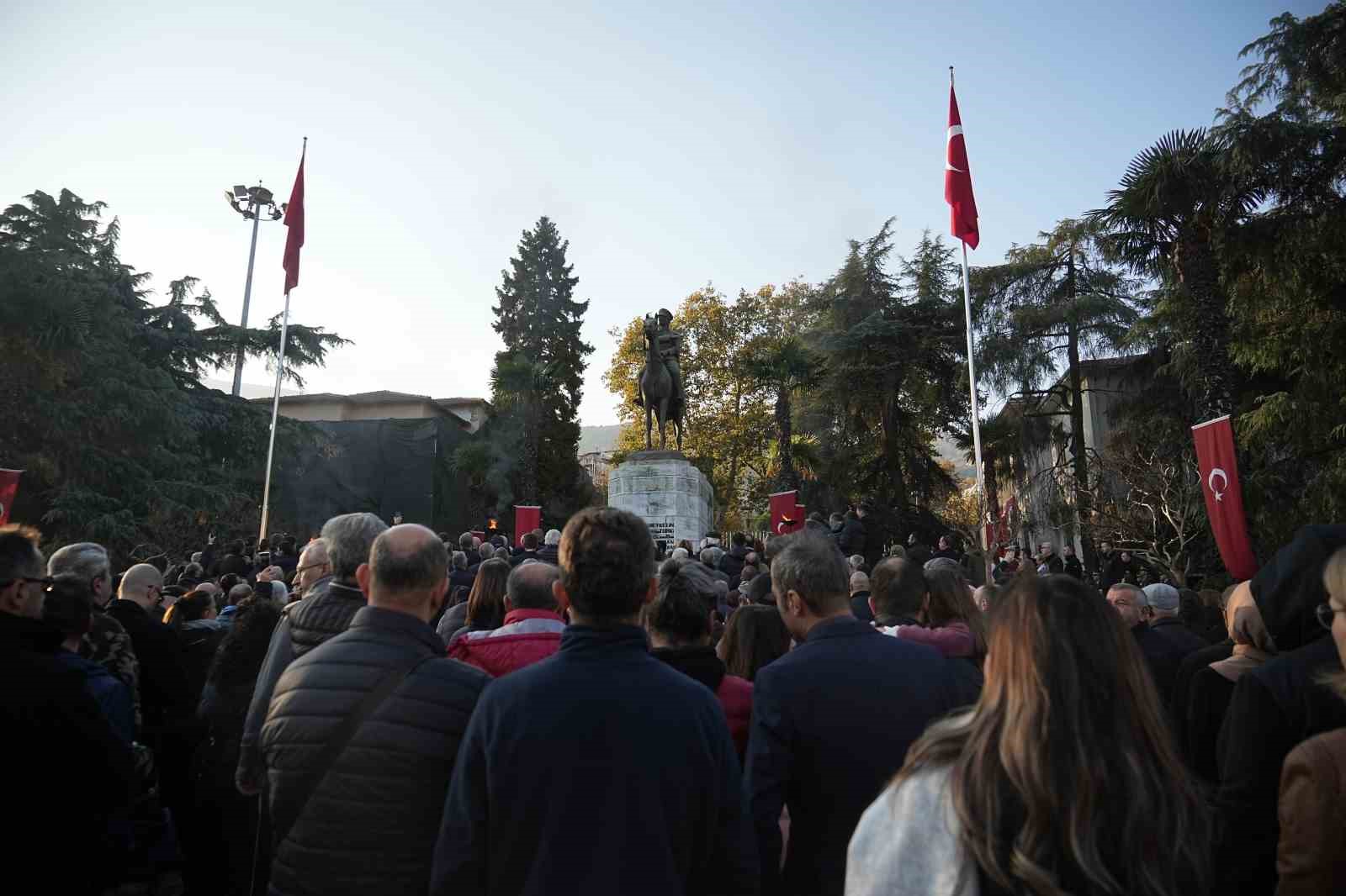 Atatürk, ebediyete intikalinin 86. yıl dönümünde Bursa’da anıldı
