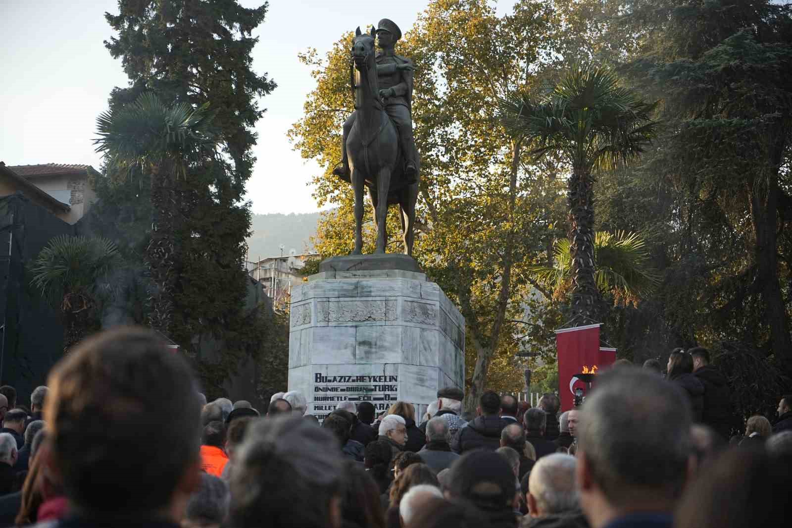 Atatürk, ebediyete intikalinin 86. yıl dönümünde Bursa’da anıldı
