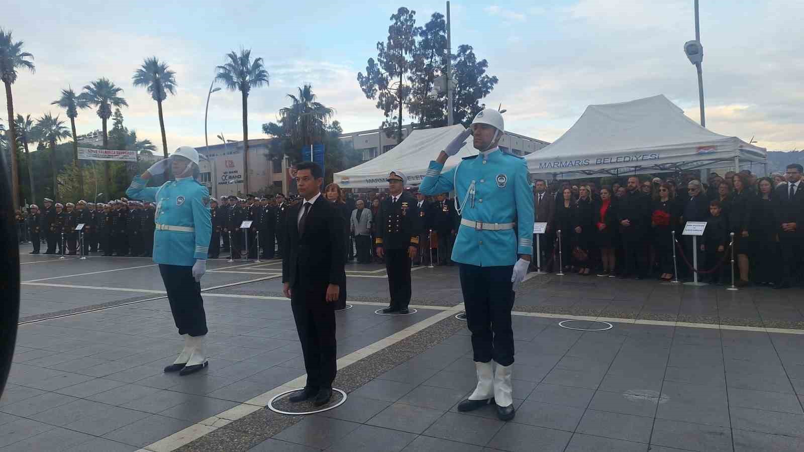 Marmaris 10 Kasım Atatürk’ü anma töreni
