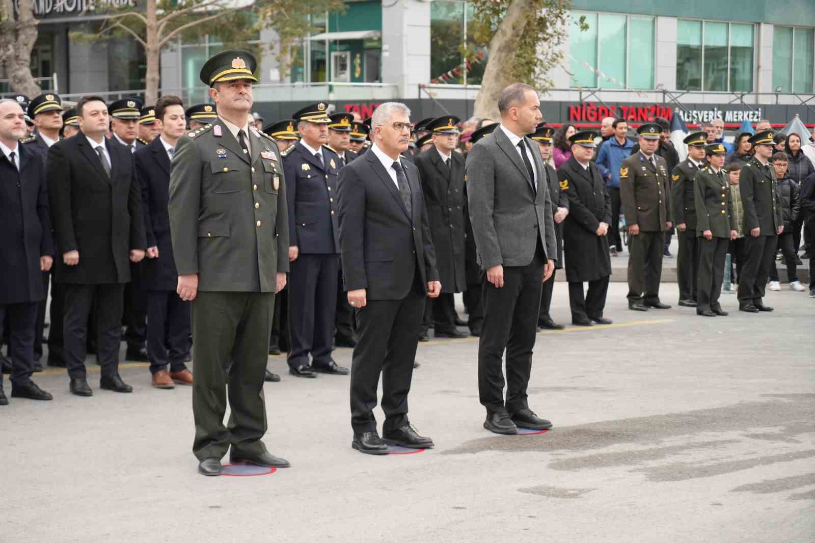 Niğde’de 10 Kasım Atatürk’ü Anma Töreni düzenlendi
