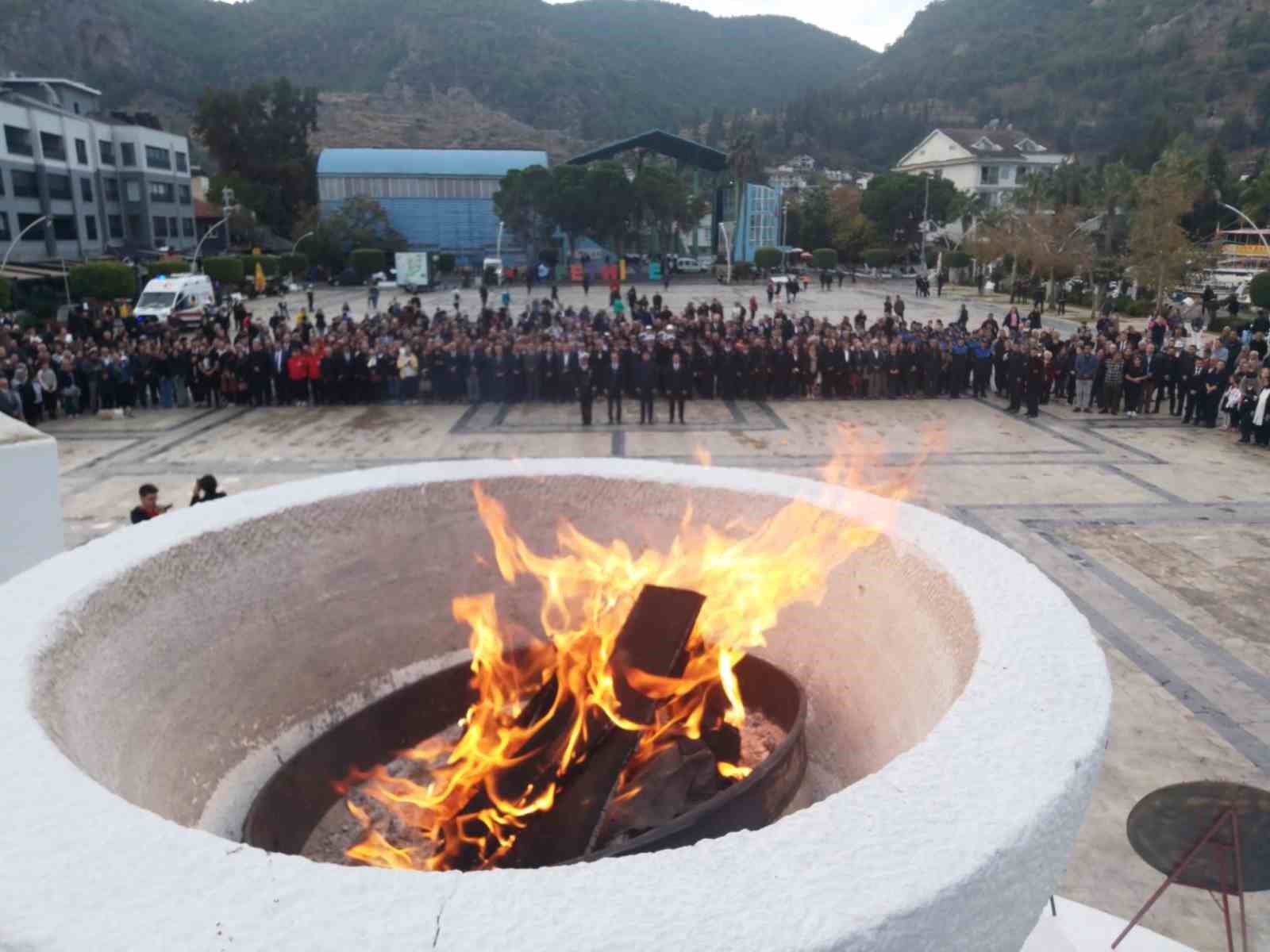 Atatürk Fethiye’de saygı ve özlemle anıldı
