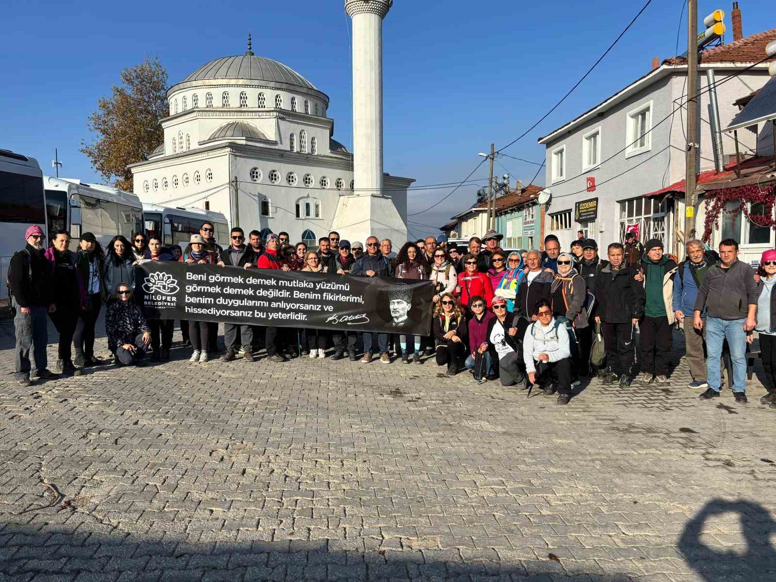 Mysia Yolları’nda Atatürk’ü anma yürüyüşü
