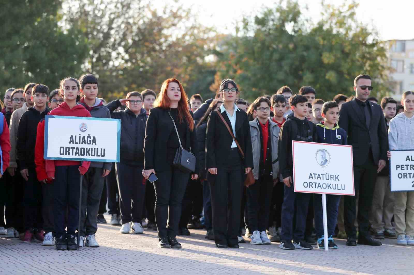 Atatürk, Aliağa’da da anıldı
