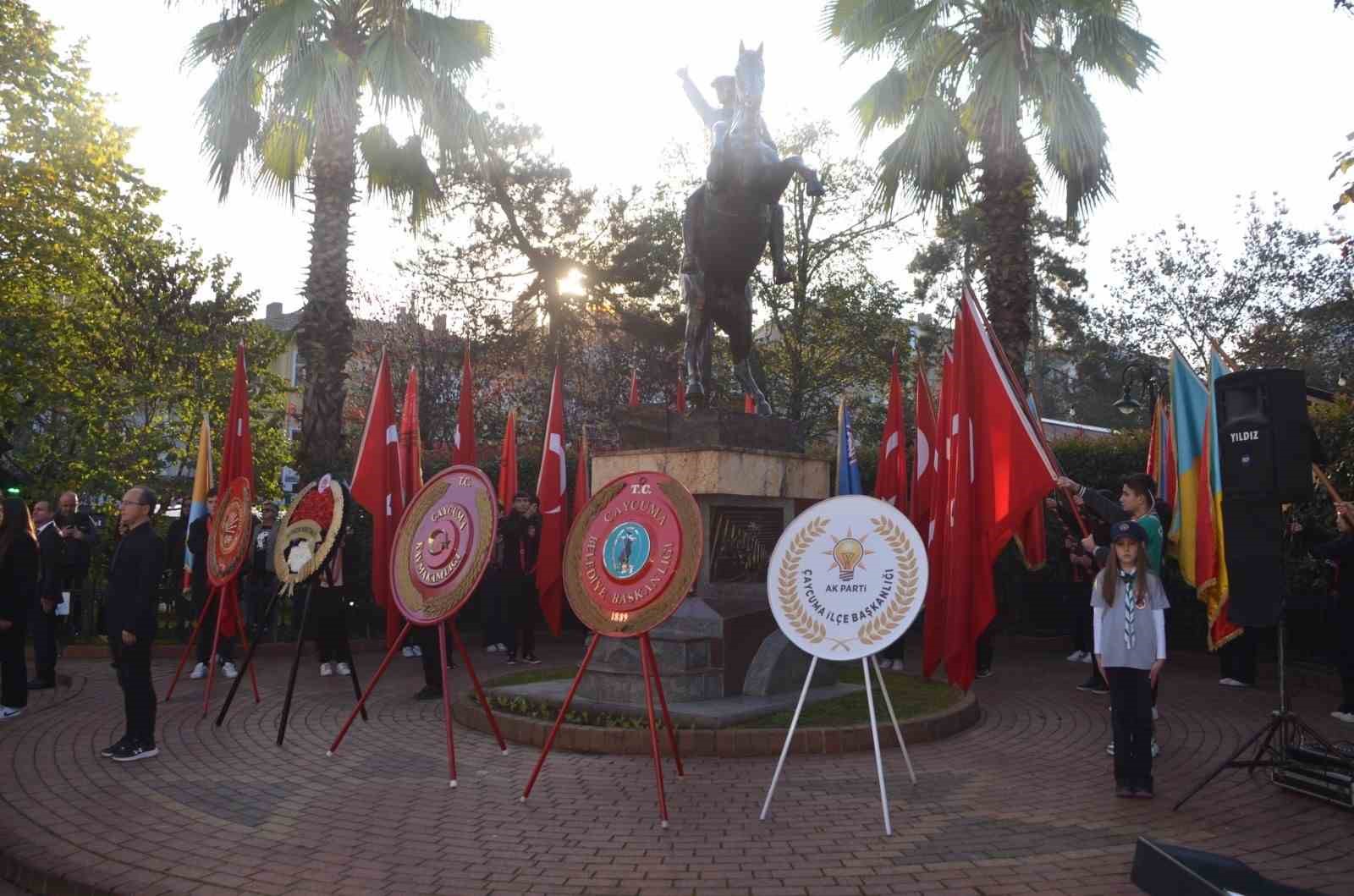 86. yılda Gazi Mustafa Kemal Atatürk Çaycuma’da anıldı
