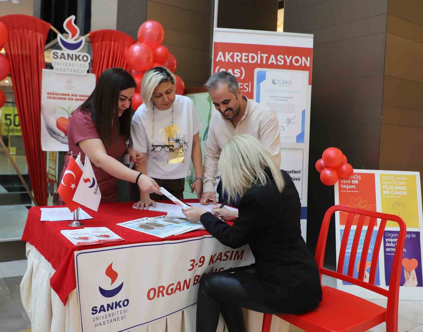 SANKO Üniversitesi Hastanesi Organ Bağış Haftası etkinlikleri
