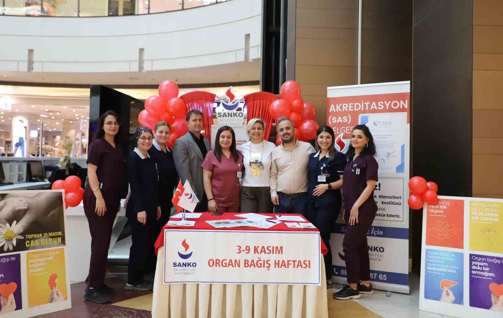 SANKO Üniversitesi Hastanesi Organ Bağış Haftası etkinlikleri
