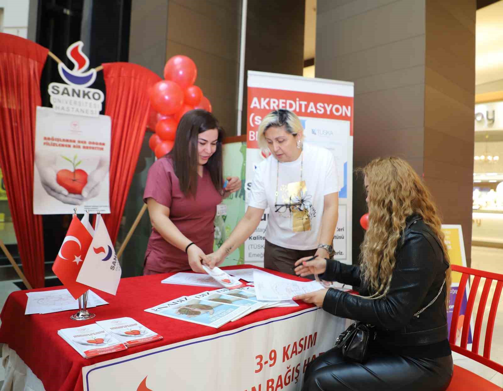 SANKO Üniversitesi Hastanesi Organ Bağış Haftası etkinlikleri
