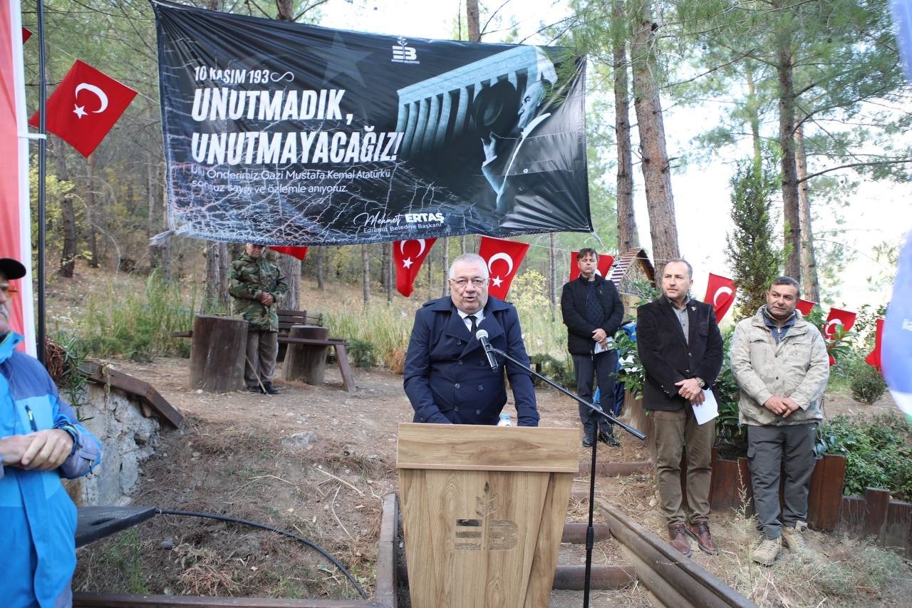 Kazdağları’nda Atatürk’ün anısına fidanlar toprakla buluştu
