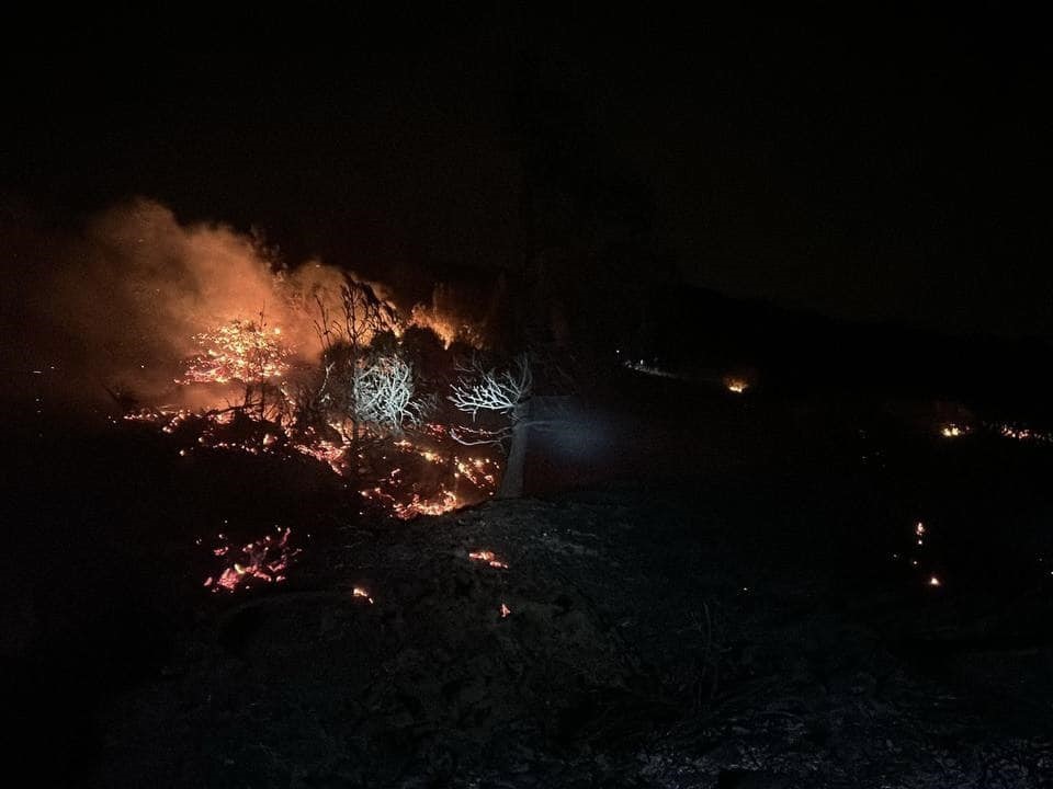 Belen’de orman yangını
