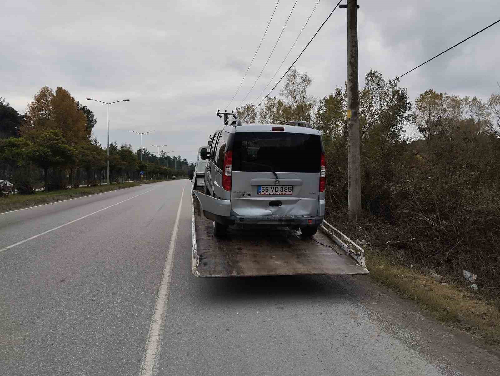 Samsun’da trafik kazası: 1 yaralı
