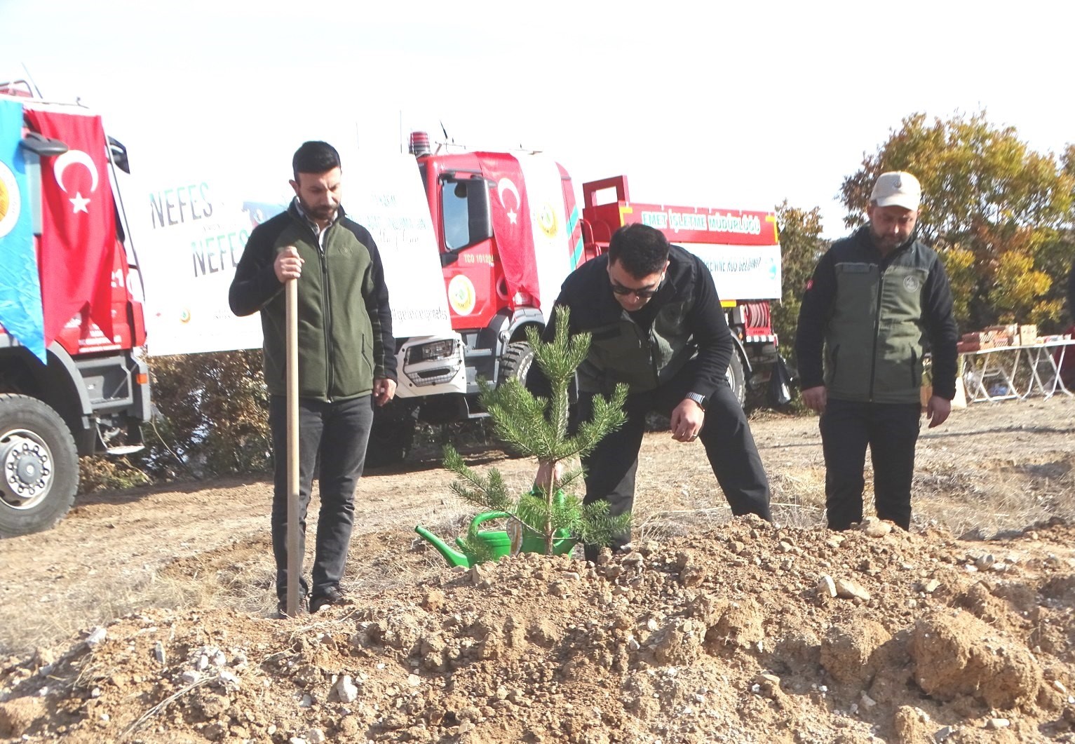 Hisarcık’ta 120 fidan dikildi
