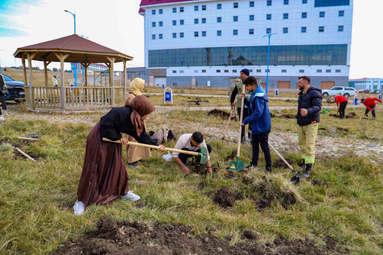 Ardahan’da 500 adet fidan toprakla buluştu
