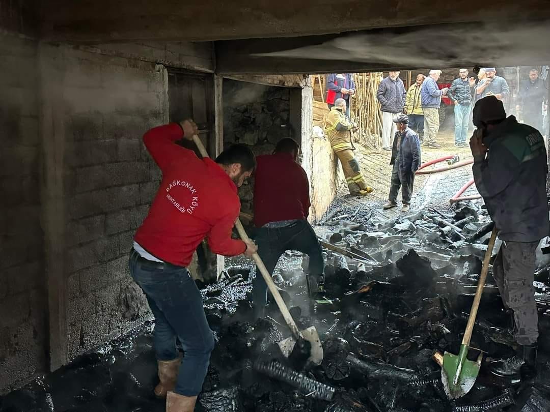 Isparta’da odunlukta çıkan yangın söndürüldü
