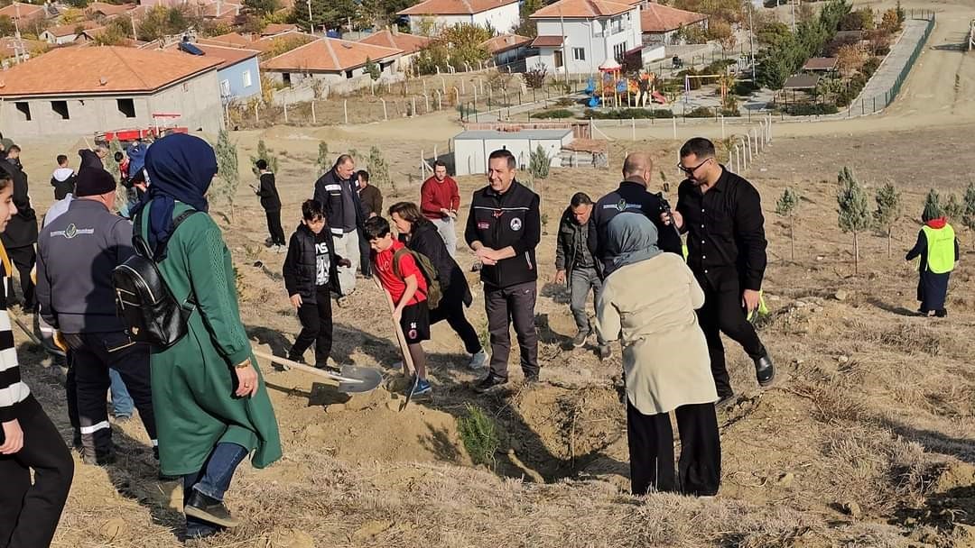 Sungurlu’da fidanlar toprakla buluştu
