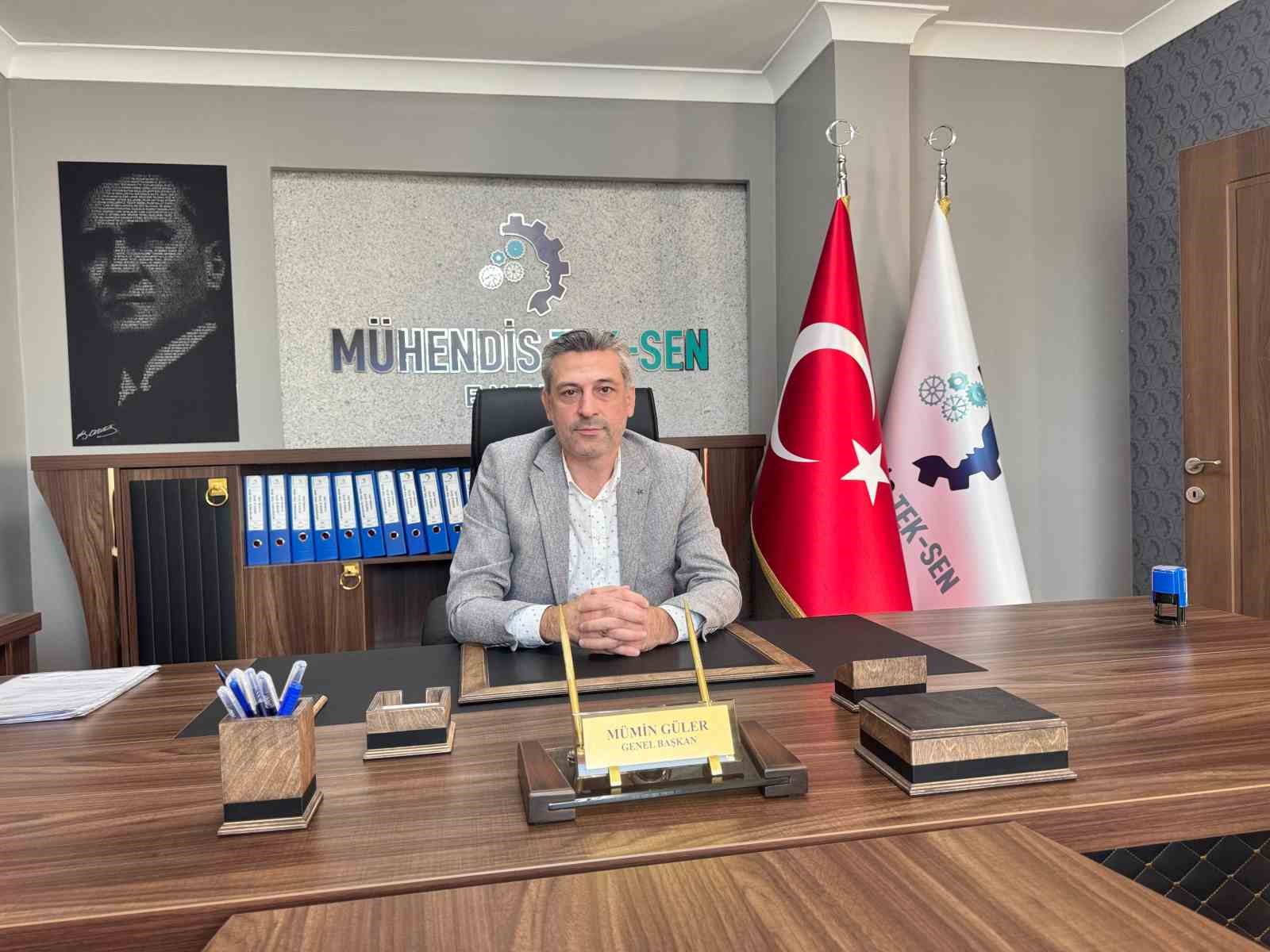 Mühendis Tek-Sen Enerji Sendikası: “30 yıllık mühendisin maaşı 105 bin TL olmalı”
