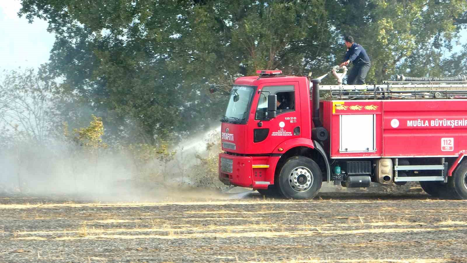 Yeniköy’de anız yangını hızlı müdahale ile söndürüldü
