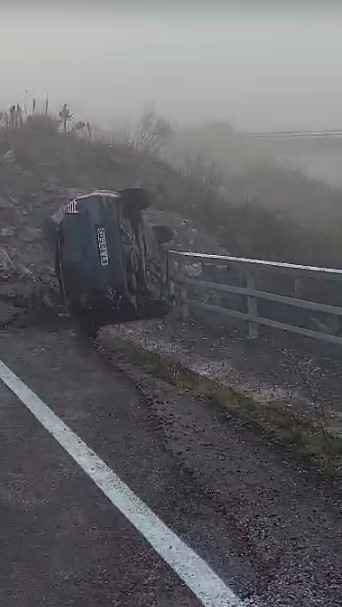 Yıkık köprü faciaya neden oldu: 1 yaralı
