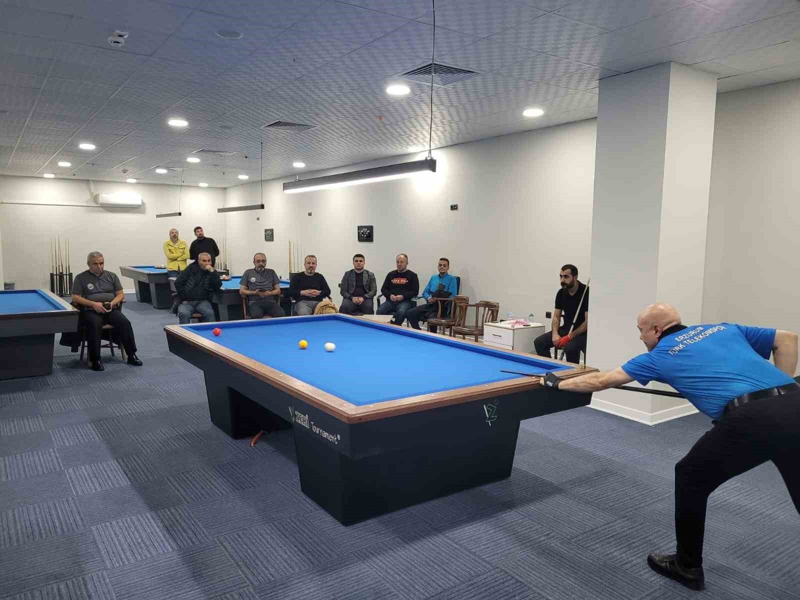 Erzurum’a dünya standartlarında bilardo salonu
