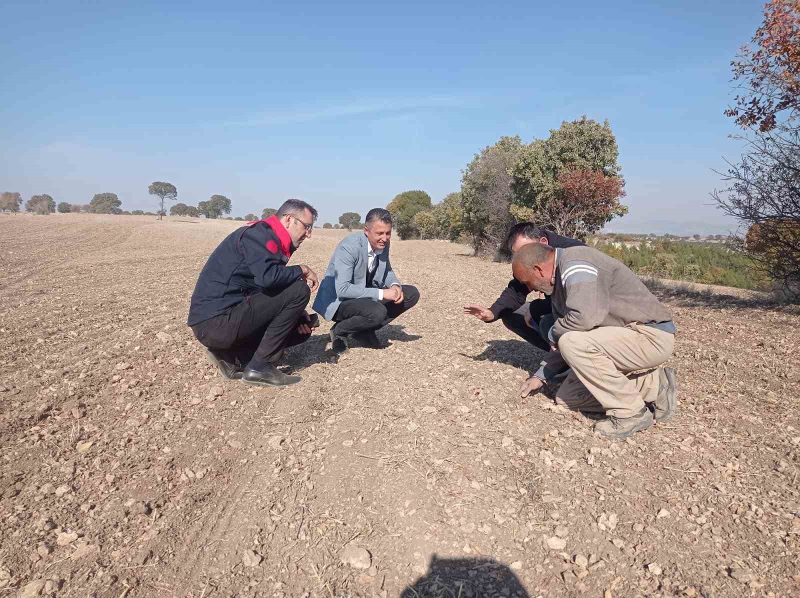 Uşak İl Tarım ve Orman Müdürü Serkan Bilir çiftçileri ziyaret etti
