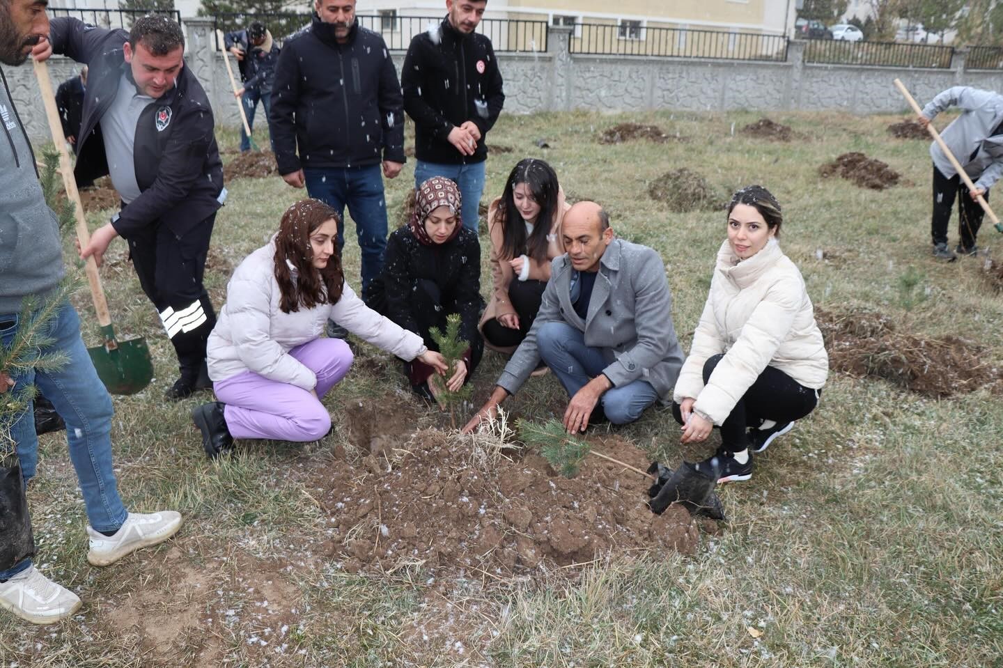 Tercan’da geleceğe nefes için fidan dikildi
