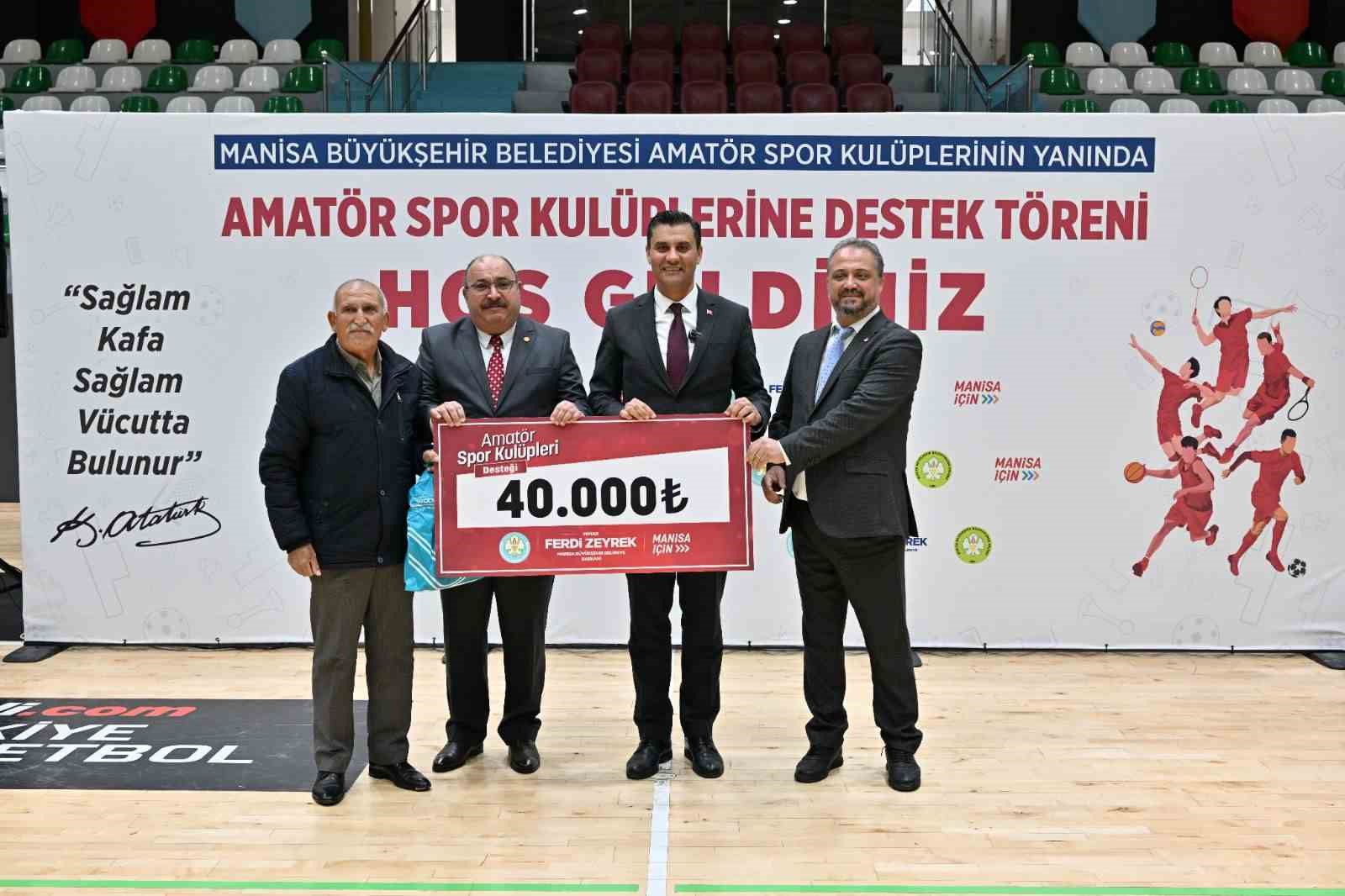 Amatör spor kulüplerine 4 milyon liralık destek
