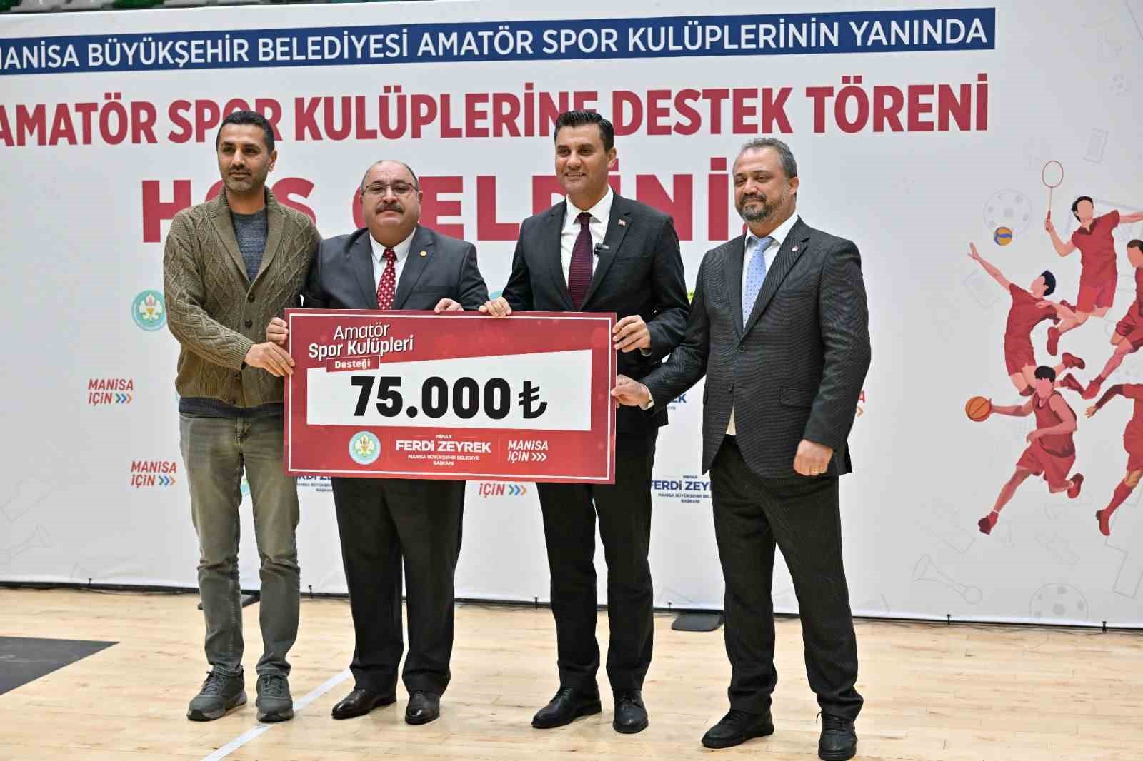 Amatör spor kulüplerine 4 milyon liralık destek
