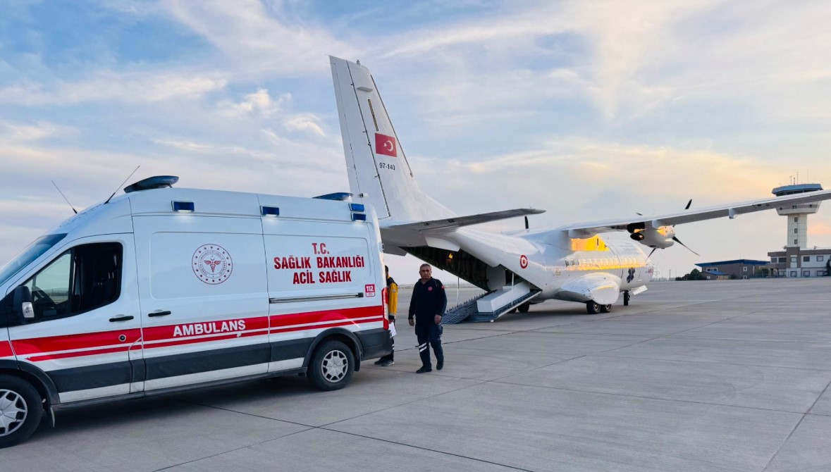 Mardin’de 6 aylık bebek ambulans uçakla Ankara’ya sevk edildi
