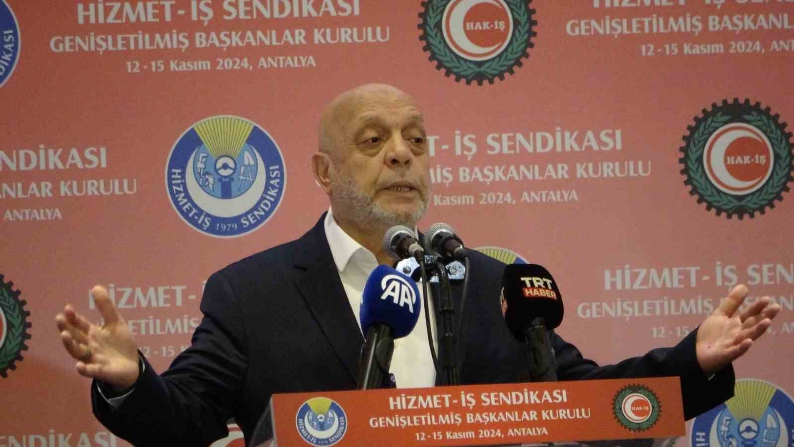 HAK-İŞ Başkanı Arslan: “Tartışılması gereken asgari ücretin ne olacağı değil, asgari ücretin nasıl oluşturulacağıdır”
