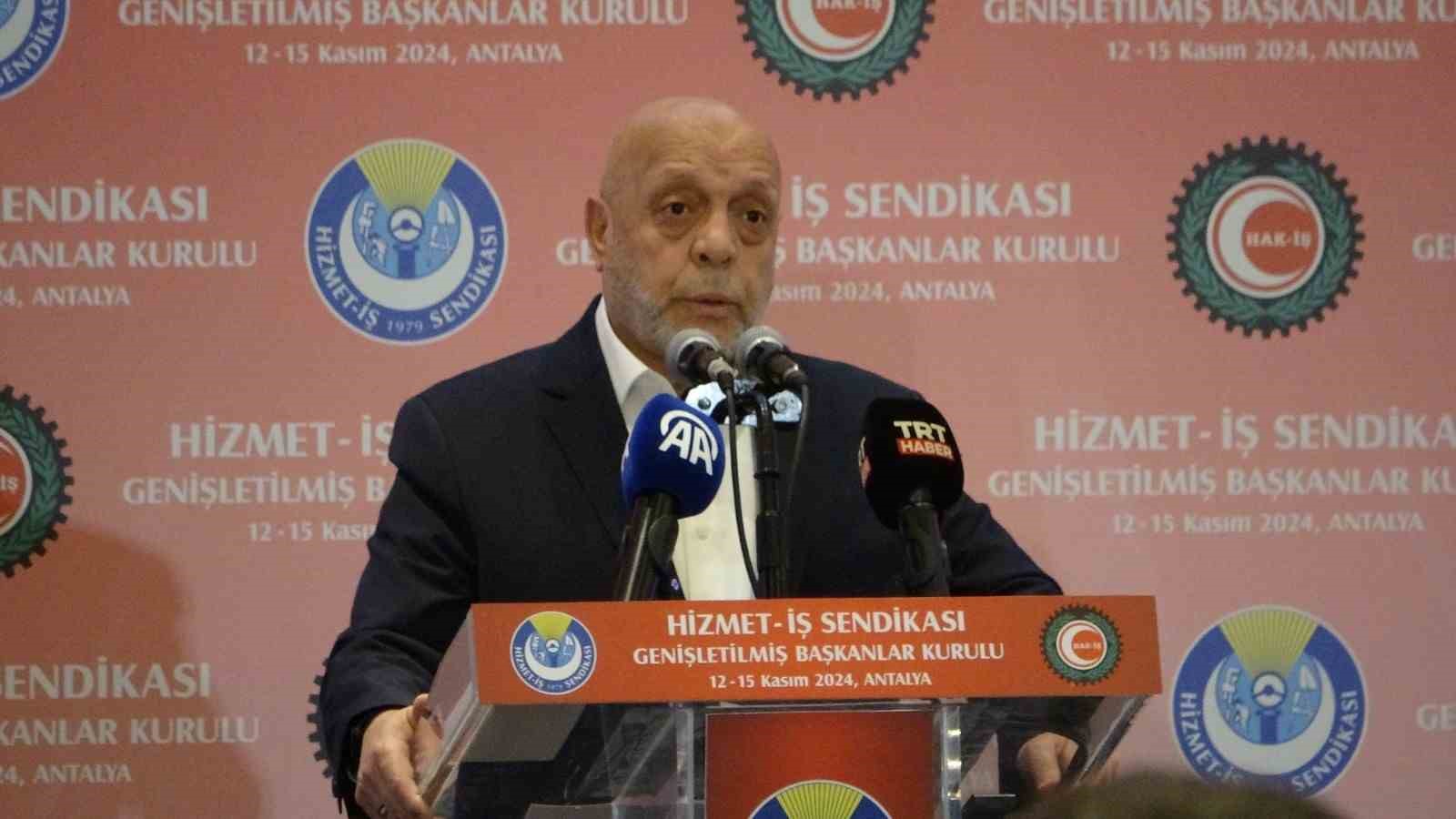 HAK-İŞ Başkanı Arslan: “Tartışılması gereken asgari ücretin ne olacağı değil, asgari ücretin nasıl oluşturulacağıdır”
