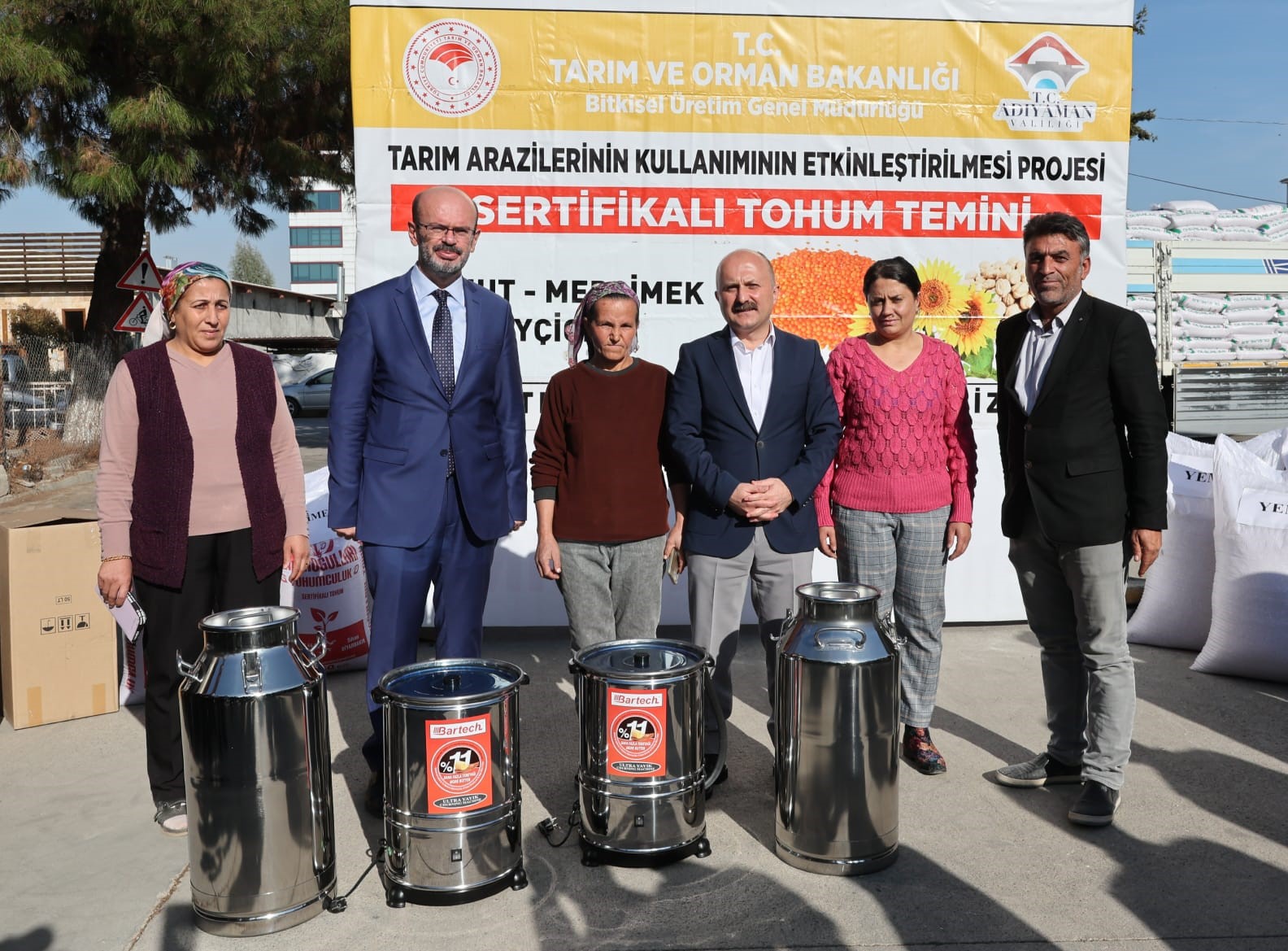 Adıyamanlı çiftçilere tohum dağıtıldı
