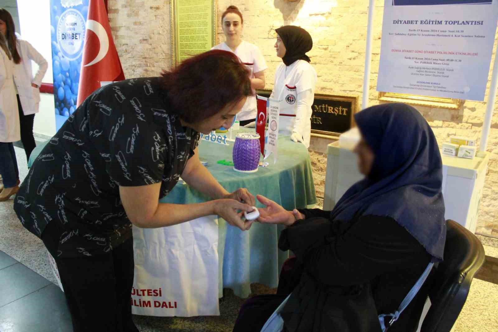 GAÜN Hastanesi’nde dünya diyabet günü etkinlikleri düzenlendi
