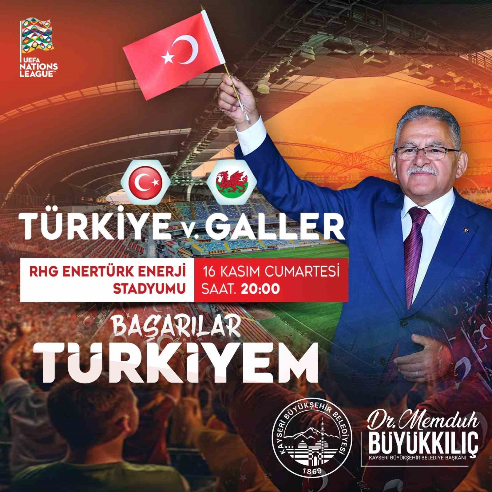 Başkan Büyükkılıç: “Kayseri, millilerimizi heyecanla bekliyor”
