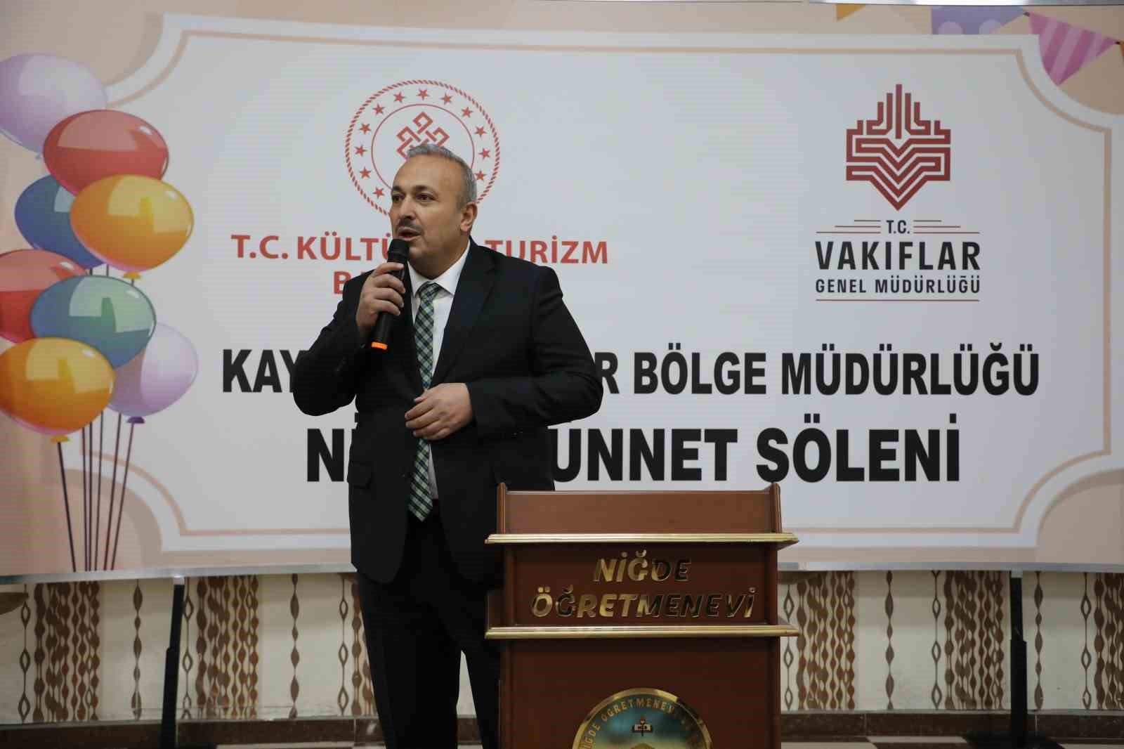 Kayseri Vakıflar Bölge Müdürlüğü, Niğde’de sünnet şöleni yaptı
