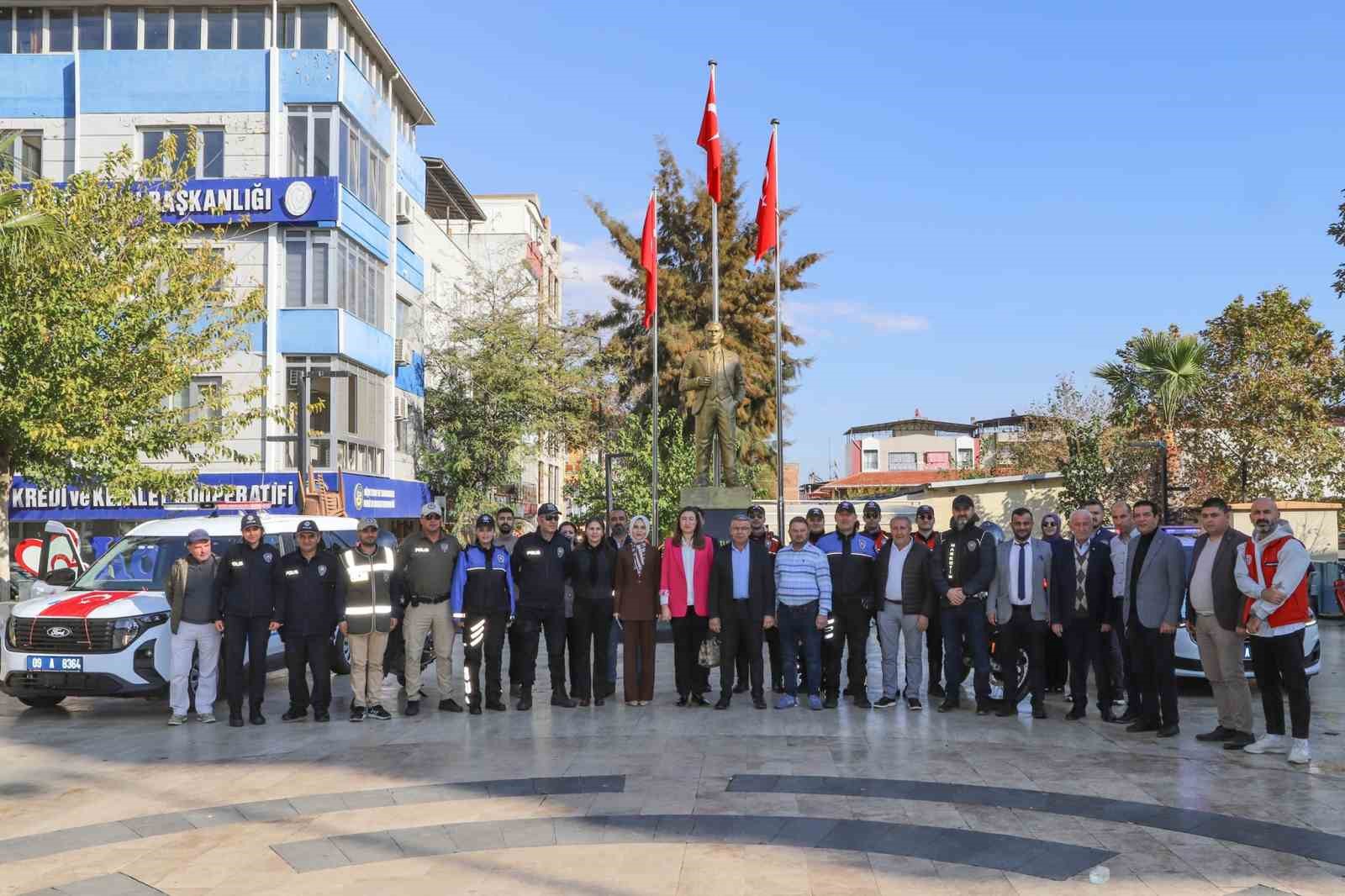 Köşk emniyeti yeni araçları için pilav hayrı gerçekleştirdi
