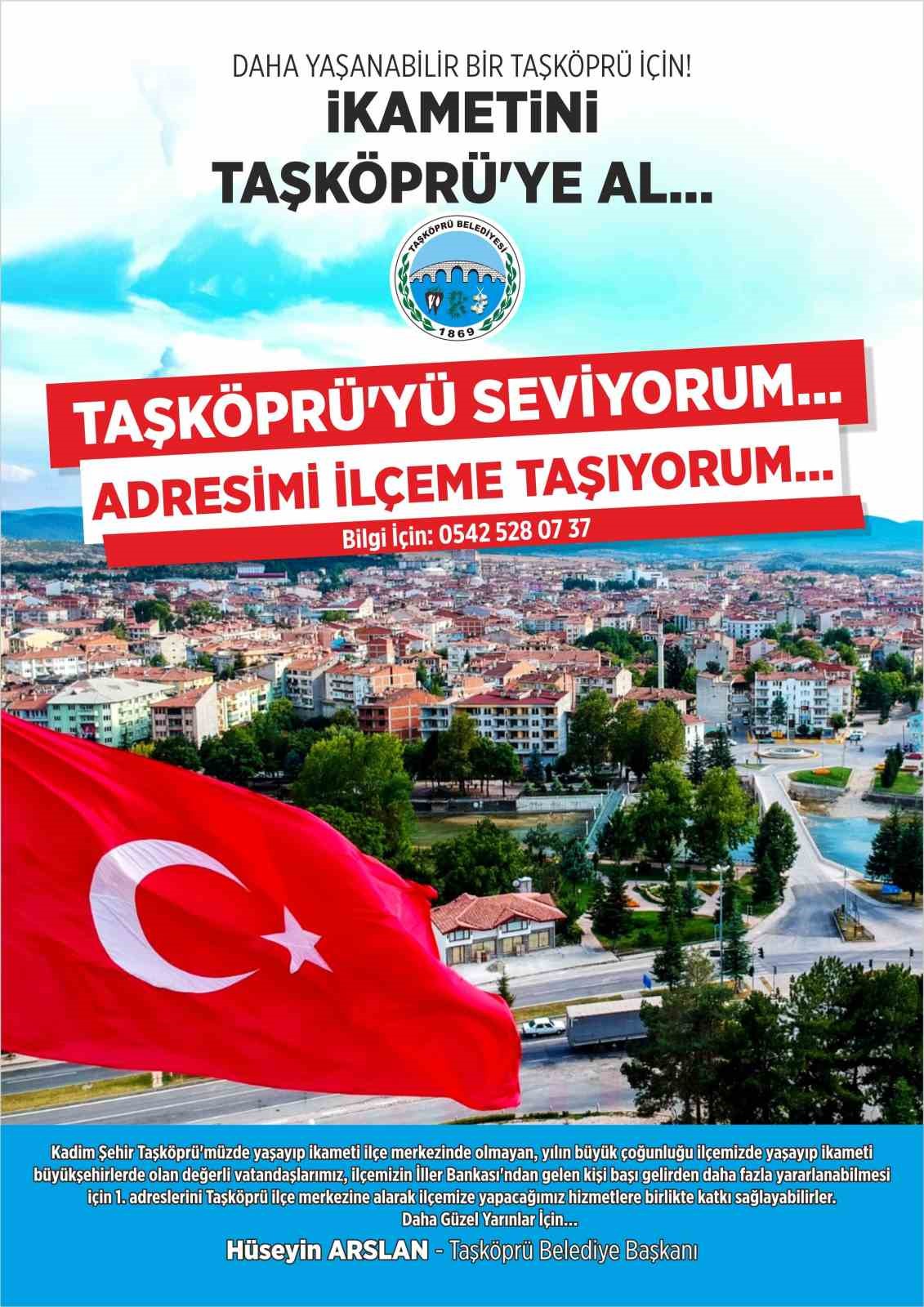 Taşköprü Belediyesi’nden vatandaşlara ikametgah çağrısı
