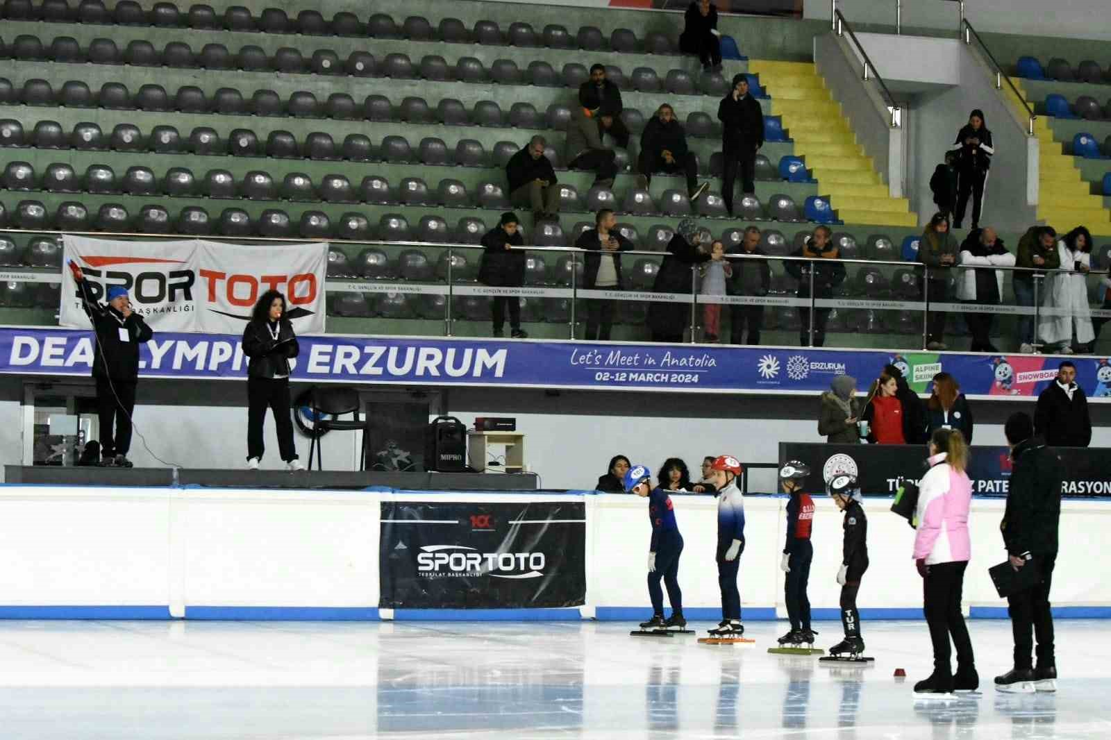 Erzurum’da  Short Track Federasyon kupası heyecanı
