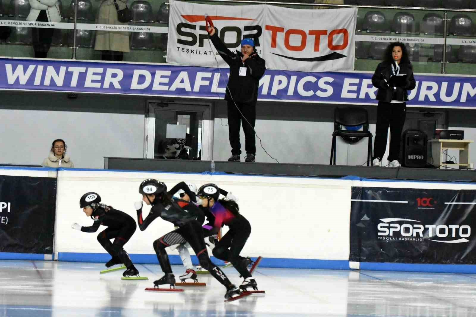 Erzurum’da  Short Track Federasyon kupası heyecanı
