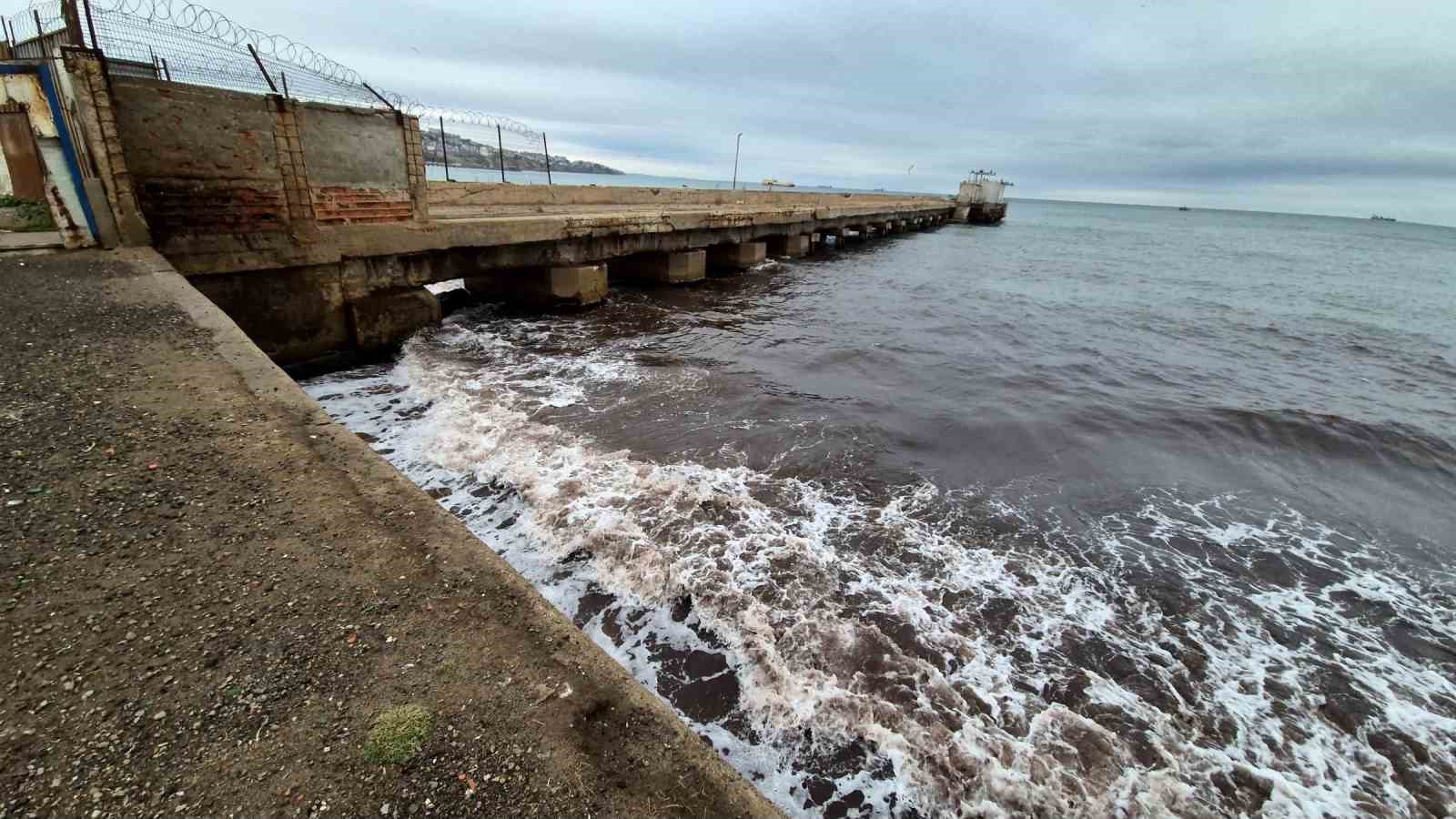 Tekirdağ’da poyraz fırtınası kızıl yosunları kıyıya taşıdı
