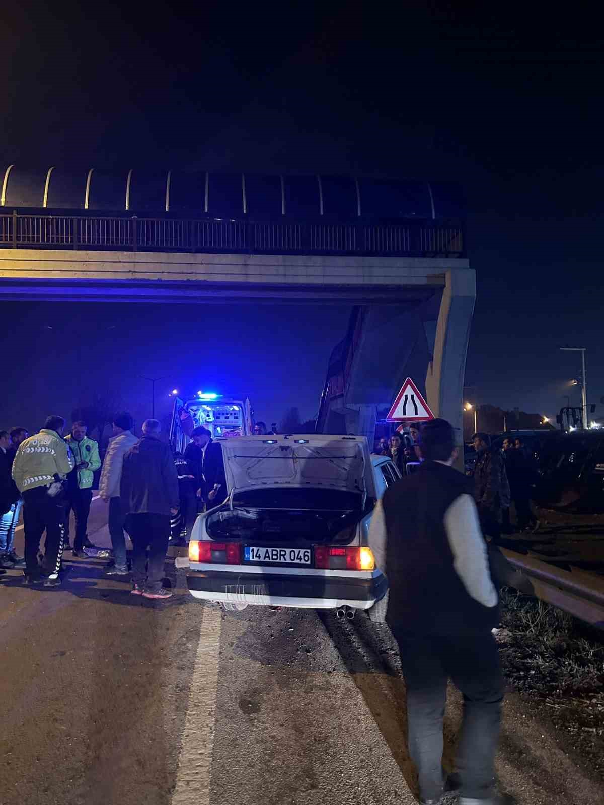 Bolu’da iki araç çarpıştı: 2 yaralı
