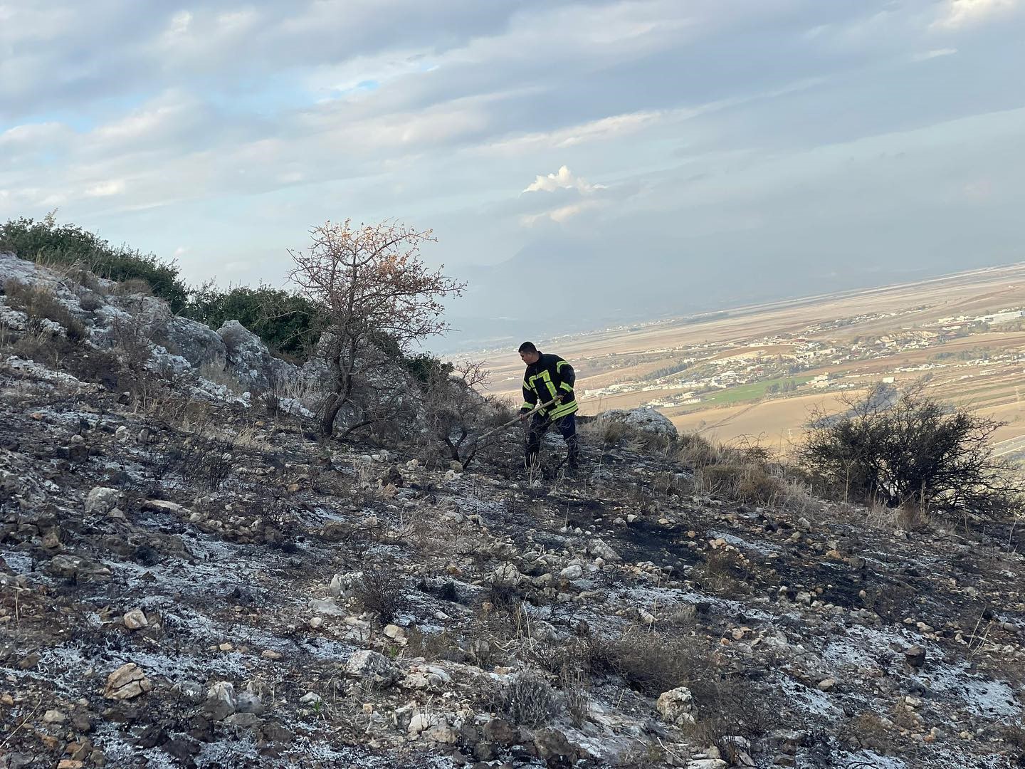 Antakya’da makilik yangını
